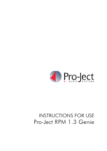 Handleiding Pro-Ject RPM 1.3 Genie Platenspeler