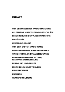 Bedienungsanleitung Bauknecht Excellence 1475 Waschmaschine