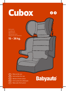 Handleiding Babyauto Cubox Autostoeltje