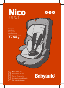 Manual de uso Babyauto LB513 Nico Asiento para bebé