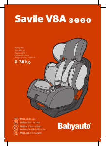 Manual Babyauto Savile V8A Cadeira auto