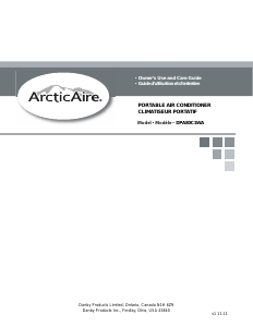 Mode d’emploi ArcticAire DPA80C1WA Climatiseur