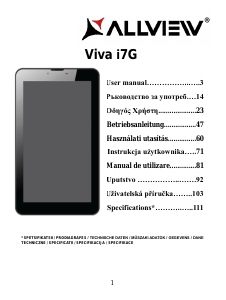 Használati útmutató Allview Viva i7G Táblagép