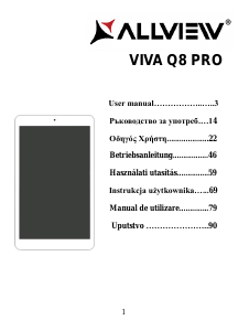 Manual Allview Viva Q8 Pro Tabletă