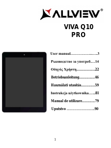 Manual Allview Viva Q10 Pro Tabletă