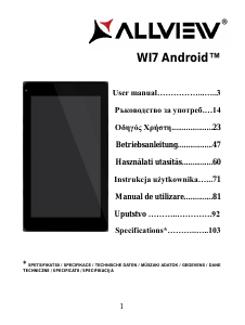 Manual Allview Wi7 Android Tabletă