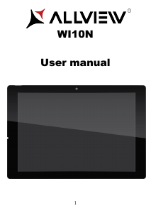 Manual Allview Wi10N Tabletă