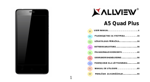 Наръчник Allview A5 Quad Plus Мобилен телефон