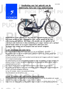 Handleiding Puch Boost Elektrische fiets