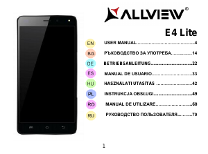 Manual de uso Allview E4 Lite Teléfono móvil