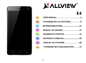 Instrukcja Allview E4 Telefon komórkowy