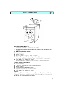 Bedienungsanleitung Bauknecht WA 2587 - D Waschmaschine