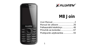 Manuál Allview M8 join Mobilní telefon