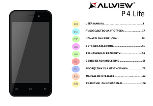 Handleiding Allview P4 Life Mobiele telefoon