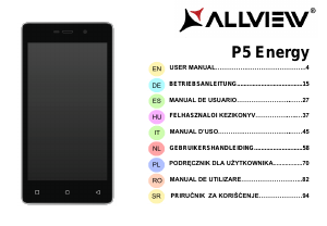 Наръчник Allview P5 Energy Мобилен телефон