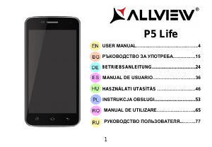 Наръчник Allview P5 Life Мобилен телефон