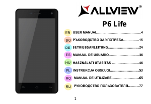 Manual Allview P6 Life Mobile Phone