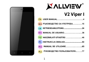Руководство Allview V2 Viper I Мобильный телефон