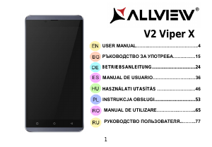 Наръчник Allview V2 Viper X Мобилен телефон