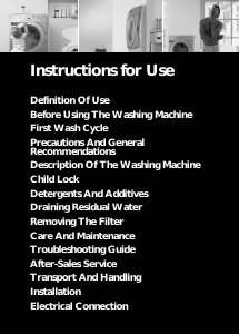 Manual Bauknecht WA 8510 Washing Machine