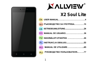 Manual de uso Allview X2 Soul Lite Teléfono móvil