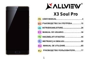 Manual Allview X3 Soul Pro Mobile Phone