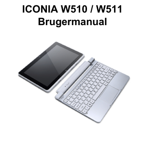 Brugsanvisning Acer Iconia W510 Tablet