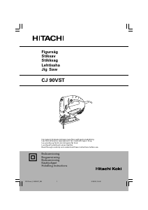 Bruksanvisning Hitachi CJ 90VST Sticksåg