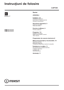 Manual Indesit FIMB 51K.A IX (PL) Cuptor