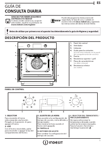 Manual de uso Indesit IFW 3544 C IX Horno