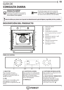 Manual de uso Indesit IFW 3841 C IX Horno