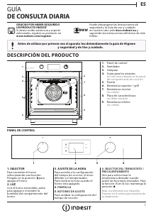 Manual de uso Indesit IFW 3841 JH IX Horno