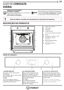 Manual Indesit IFW 4841 JH BL Forno