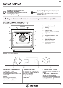 Manuale Indesit IFW 4844 H WH Forno