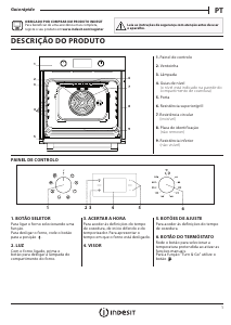 Manual Indesit IFW 5544 IX Forno