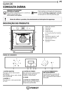 Manual Indesit IFW 55Y4 IX Forno