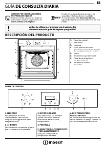 Manual de uso Indesit IFW 55Y4 IX Horno