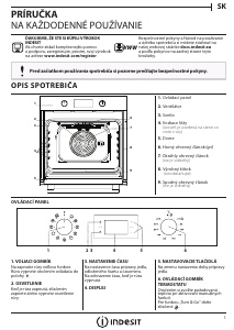 Návod Indesit IFW 5844 C IX Rúra