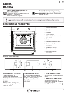 Manuale Indesit IFW 5844 C IX Forno