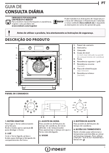 Manual Indesit IFW 5844 IX Forno