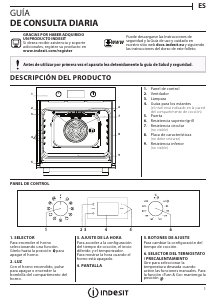 Manual de uso Indesit IFW 5844 IX Horno