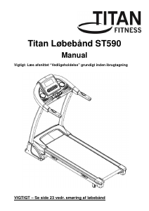 Brugsanvisning Titan Fitness ST590 Løbebånd