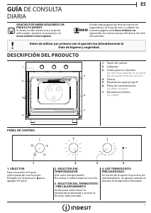 Manual de uso Indesit IFW 6230 WH.1 Horno