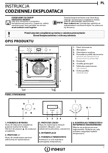 Instrukcja Indesit IFW 65Y0 IX Piekarnik