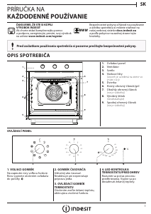 Návod Indesit IFW 6834 BL Rúra