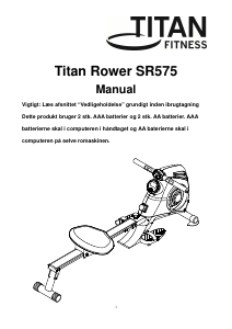Brugsanvisning Titan Fitness SR575 Romaskine