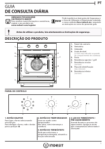 Manual Indesit IFW 6834 WH Forno