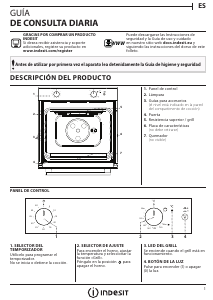 Manual de uso Indesit IGW 620 BL Horno