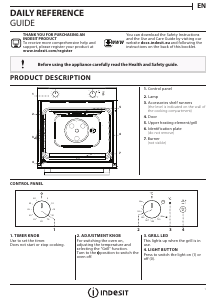 Manual Indesit IGW 620 IX Oven