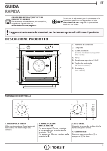 Manual Indesit IGW 620 IX Cuptor